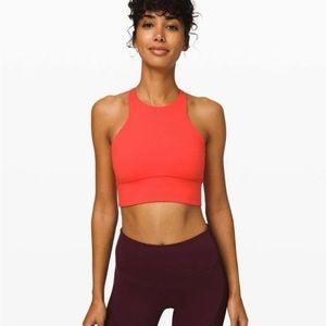 Lululemon Free To Be Moved Bra *High Neck Red Thermal 12